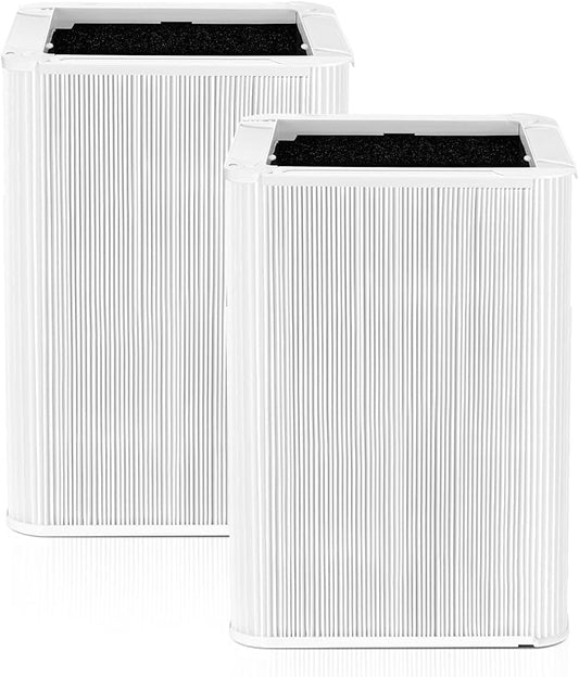 121 Replacement Filter Compatible with Blueair Blue Pure 121 Air Purifier, 2-in-1 HEPA Filters with Parti-cle and Activated Carbon Replacement Filter, 2 Pack