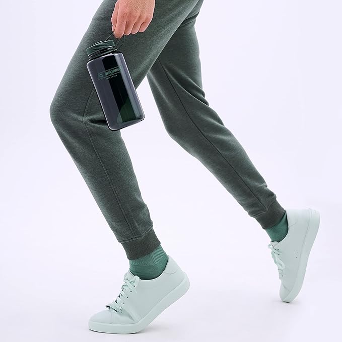 Nalgene Leak Proof Tritan BPA-Free Water Bottle - 32 oz Wide Mouth - Made in the USA for Outdoor Use & Daily Hydration (Jade)