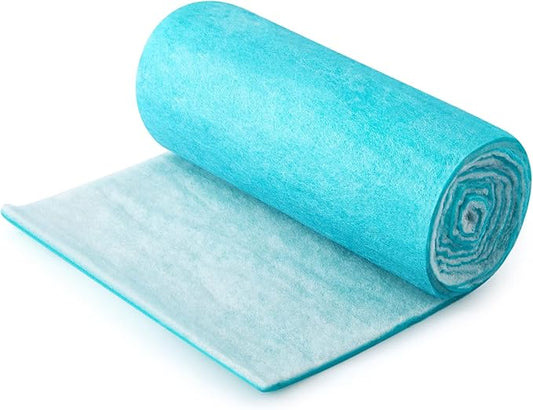 Tudomro 1 Roll 12 x 90 x 0.5 Inch Air Filter Material Vent Filters Plus for Air Conditioner Register Pads Cut to Replacement Floor Vent Filter Sheet for Home Indoor Dryer Air Purifiers