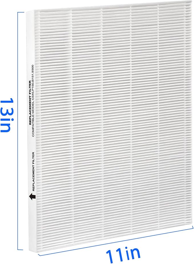 C545 Filter Replacement Compatible with Winix C545 Air Purifier, 2 Filters S and 8 Activated Carbon Pre-Filters, Compare to Part # 1712-0096-00 & 2522-0058-00