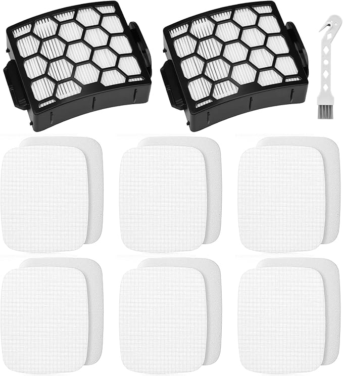 Artraise UV850 UV900 Replacement Filters for Shark Duoclean Lift Away Navigator Upright Vacuum Cleaner, 2 HEPA + 6 Foam + 6 Felt Filters Set, Compare to Part # XHF320 & XFFK602UKT