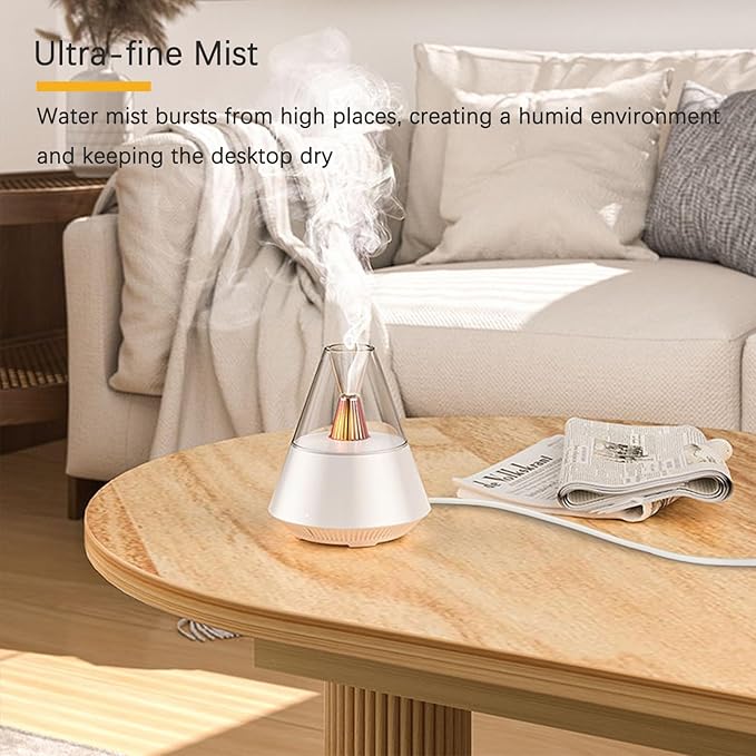 Ultrasonic Cool Mist Humidifier for Bedroom Small Room Plants Baby Nursery Quiet Humidifiers with Night Light Bedroom Essential Oil Diffuser