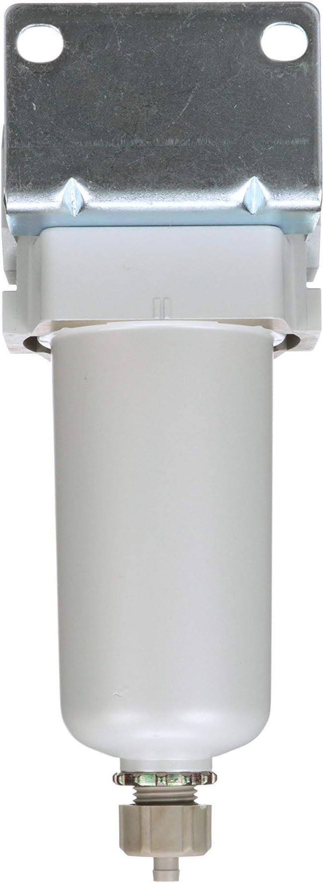 PneumaticPlus SAF400-N04B-MEP Compressed Air Particulate Filter 1/2" NPT, 10 Micron - Metal Bowl w/Manual Drain, Bracket