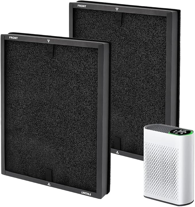 2 Pack HAP602 Replacement Filter Compatible with ECOSELF HAP602 / HAP602WF Air Purifier, Air Purifiers Replacement Filter for Home Large Room