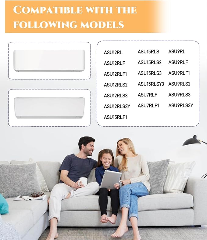 4 Pack Mini Split Air Filter Replacement Fits For Fujitsu General UTR-FA16 UTR-FA16-2