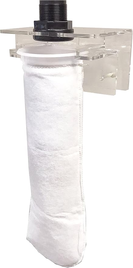 Micron Bag Holder - (Small Micron Bag Holder with 4" Round Filter Sock and 1" Bulkhead)