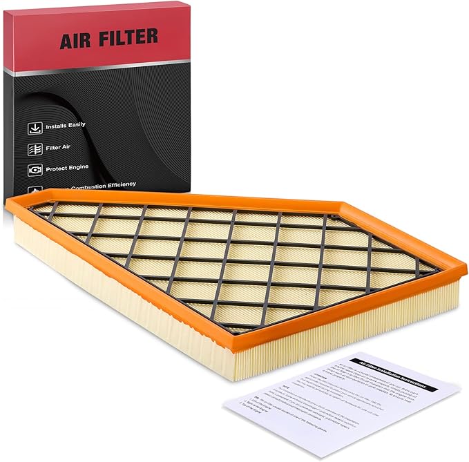 BDFHYK CA12166 Engine Air Filter Compatible with Buick Enclave & Cadillac XT5 XT6 & Chevrolet Blazer Traverse & GMC Acadia, 2.0L 2.5L 3.6L, Flexible Panel, Replace# PA99222 23321606