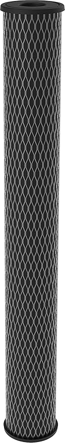 Pentair Pentek C1-20 Carbon Water Filter, 20-Inch, Whole House Dual Purpose Powdered Activated Carbon-Impregnated Cellulose Replacement Cartridge, 20" x 2.5", 5 Micron, Pack of 14