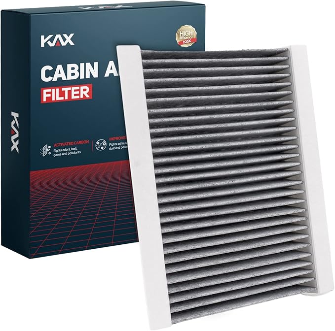 KAX Cabin Air Filter, CF11810 Replacement for Jeep Compass 2017-2022 Renegade 2015-2023, for Fiat 500X 2016-2023 500L 2014-2020 w/Activated Carbon Passenger Compartment Air Filter