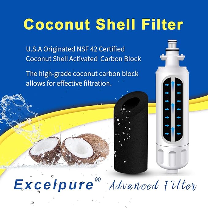 ADQ36006101 Replacement for LT700P, Kenmore 469690, ADQ36006102, LFXS30766S, LFX31925ST, LFX31945ST, RWF1052, LT120F, 469918, Refrigerator Water and Air Filter Combo, 3PACK