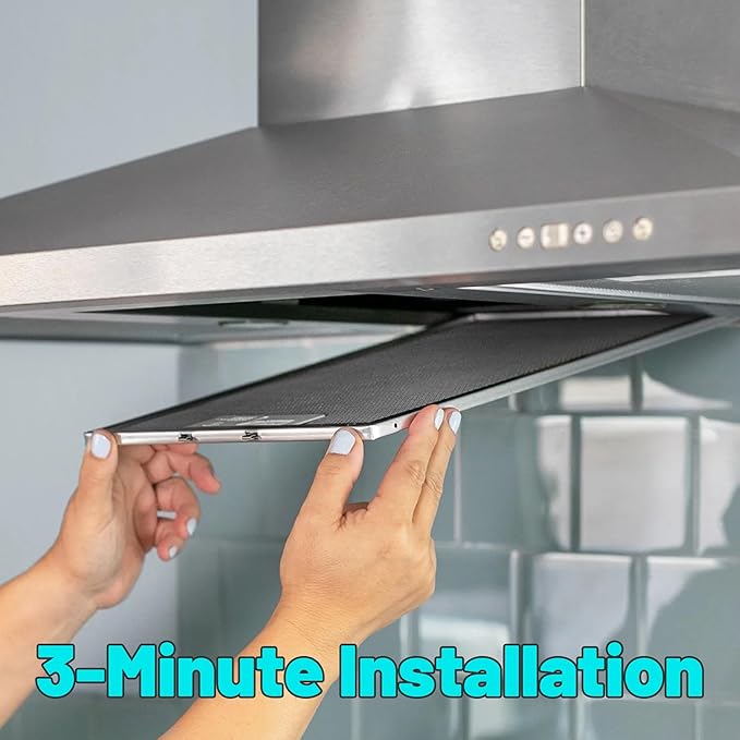 2 PCS WB02X27207 Range Vent Hood Grease Filter Replacement for GE Model JVX5300BJ1TS JVX5300EJ2ES JVX5305DJ2WW, Replaces 4463981 AP6039217 PS11771771 EAP11771771, 13.75"L × 13.75"W × 0.35"Th