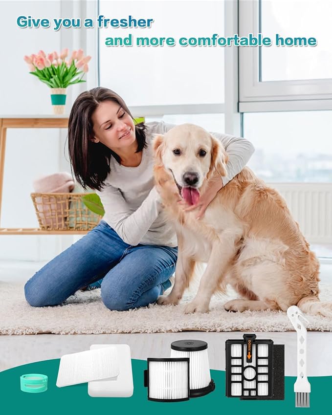 IW3511 IW3120 HEPA Filters Replacement Parts Compatible with Shark IW3511 Detect Pro Cordless Stick Vacuum Cleaner and Shark IW3120 Detect Clean Auto Empty System, IW1111, IW1120, IW3615 (1Pack)