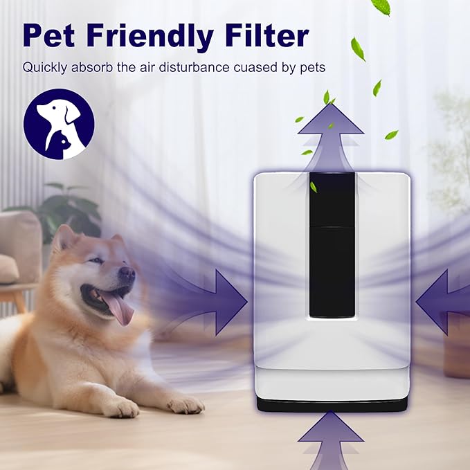 HSP001 Filter Replacements Compatible with HATHASPACE HSP001 Air Purifier, 4 in 2 H13 True HEPA and Activated Carbon Filter, 2 Pack