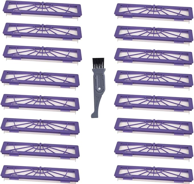I-clean 16-pack Filters Accessories for all Neato Botvac Robotics 70e 75 80, D Series D75 D80 D85, Connected D3 D5 Vacuum Cleaner Replacement Parts