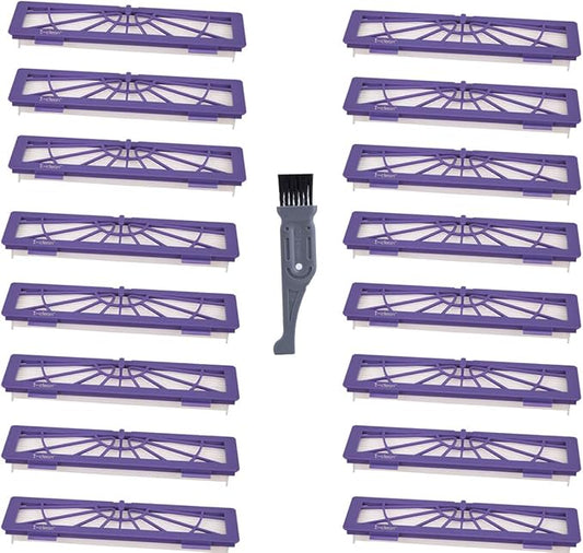 I-clean 16-pack Filters Accessories for all Neato Botvac Robotics 70e 75 80, D Series D75 D80 D85, Connected D3 D5 Vacuum Cleaner Replacement Parts