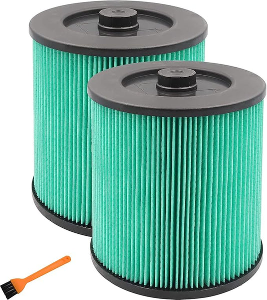 17912 & 9-17912 HEPA Vacuum Filter Compatible with Craftsman, Filter No.9-17912 fits 5, 6,8,9,12,14,16 and 32 gal vacs or larger made after 1988