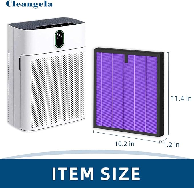 4 Pack HY4866 Air Purifier Replacement Filter for MORENTO HY4866, WESTHEY HY4866, YIOU M1 Air Cleaner Purifiers, HY4866 Filter Replacement Multifunction Version Air Purifier Filters + 1 Cleaning Brush