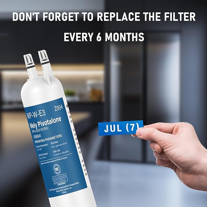 WP-W-E3 Compatible with 4396841 Water Filter, EDR3RXD1, WHR3RXD1, KAD3RXD1, Filter 3, 4396841, 4396710, 46-9030, 46-9083, 9030, 9083, 3 Pack