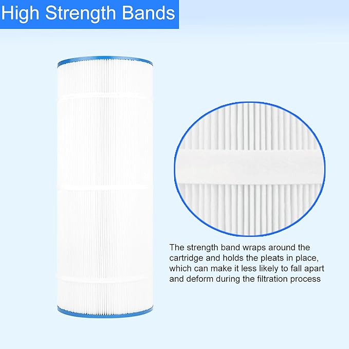 Swimming Pool Filter Replaces for C-8410, Filbur FC-0821, Jandy CS100, R0462200, PJANCS100, Ultral-B2, Porpoise PP-B6, 81007, 100 Sq.Ft Premium Filter Cartridge, 2 Pack