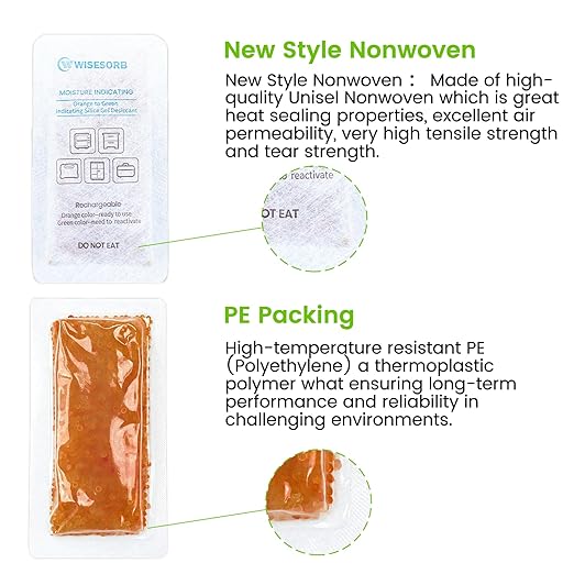 15Pcs 40 Gram Rechargeable Desiccant, Indicating Silica Gel, Gun Safe Dehumidifier, New Style Desiccant Moisture Absorbing Bag