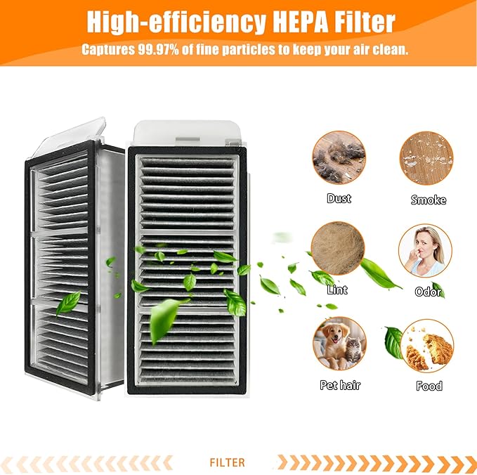 Accessories Kit for Dreame X50 Ultra Vacuum Cleaner, 1Set Main Brushes, 4 HEPA Filters, 4 Mop Pads, 6 Vacuum Bags, 6 Side Brushes, 1 Cleaning Brush, 1 Screwdriver, 24 Pack Replacement Parts