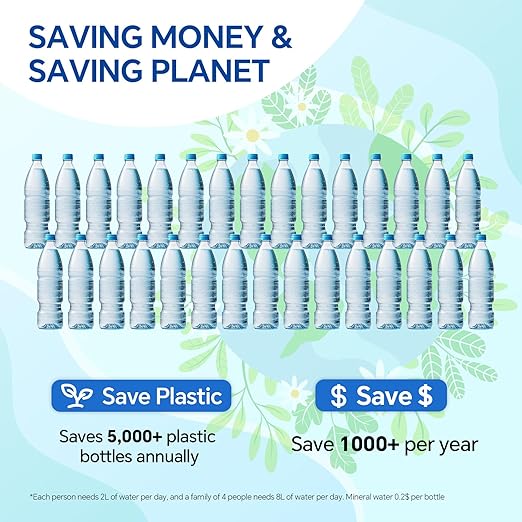 Stokk Reverse Osmosis System, 8 Stage Tankless Reverse Osmosis Water Filter, Reduces PFAS TDS, Under Sink RO System, 2:1 Pure to Drain, NSF/ANSI 58& 42, FCC Listed (600GPD, Grey)