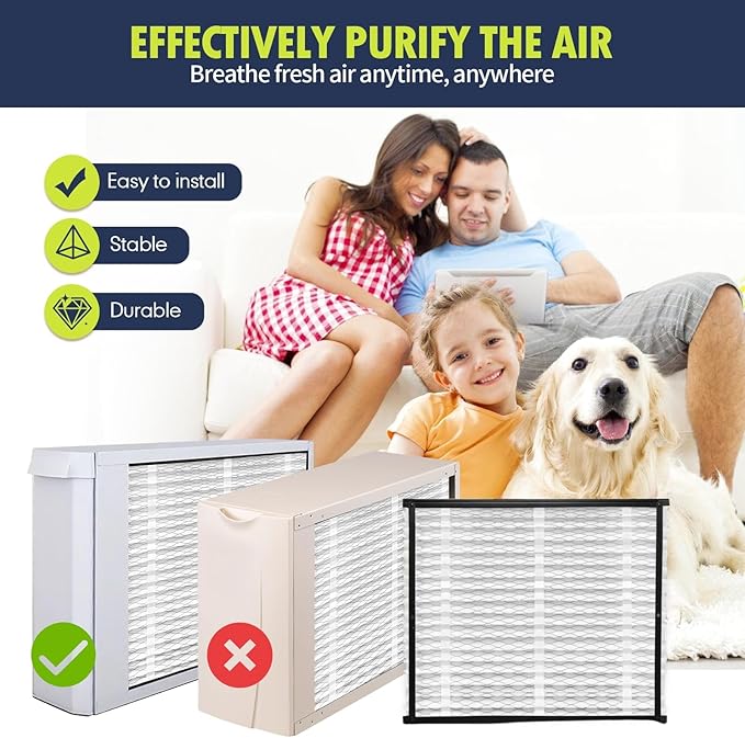2 Pack 213 Replacement Filter Compatible with AprilAire Whole House Air Purifiers 1210,1620,2210,2216,3210,4200,20x25x4 MERV-13 Furnace Filter, Not fit for 1213 UPGRADE KIT(MODEL 2120 OR 2200)