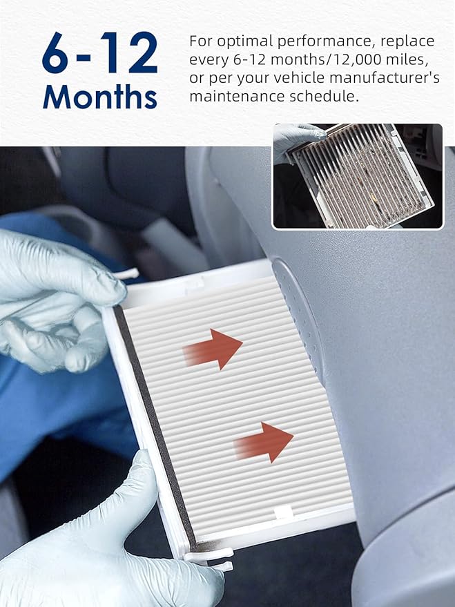 CF11182 Cabin Air Filter, Replacement for CP182 Honda Civic, Clarity, CR-V, CR-Z, HR-V, Fit, Insight, Odyssey, Acura MDX, RDX, TLX, INTEGRA, A/C Car HEPA-Filters, 10-Pack