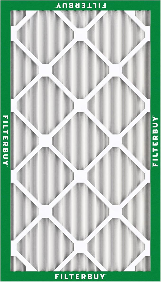 Filterbuy 14x25x2 Air Filter MERV 8 (MPR 700) Dust Defense Replacement (2-Pack), Electrostatic Pleated HVAC AC Furnace Filters, Made in USA (Actual Size: 13.50 x 24.50 x 1.75)
