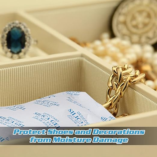 SurpOxyLoc 5 Gram(200Packs) Food Grade Silica Gel Packs Dessicant Packets for Moisture Control,Cobalt Chloride Free Moisture Absorbers for Food Storage