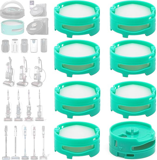 [8 Pack] Odor Neutralizer Technology Replacement Cartridges: Compatible with Shark Stratos AZ3000 AZ3002 HZ3000 HZ3002IZ862H IZ562H ZD550 Upright Vacuum Cleaner Part 1541FC3000 - Original