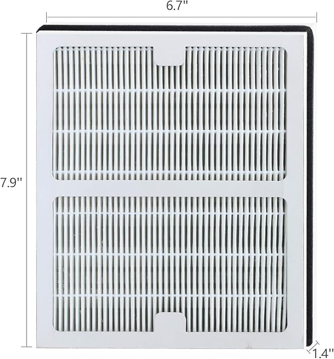 FilledwithLove Compatible 1 Pack Idylis AC-2125, AC-2126, IAP-10-125, IAPC-40-140, IAP-10-150, IAP-10-050 HEPA & Carbon Filter Set