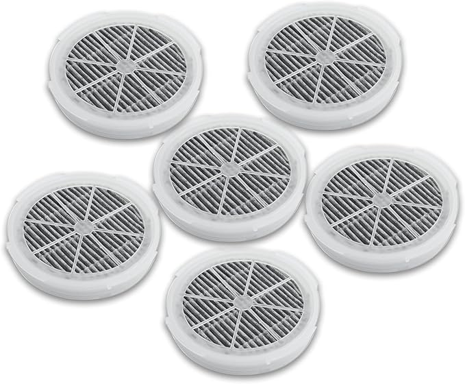 GL2103 Filter Replacement Compatible with RIGOGLIOSO, JINPUS, LTLKY, Frida Baby, Meleden,SY900S and More Air Purifiers, 4 Inch 3-in-1 Activated Carbon and True Filters (6-Pack)