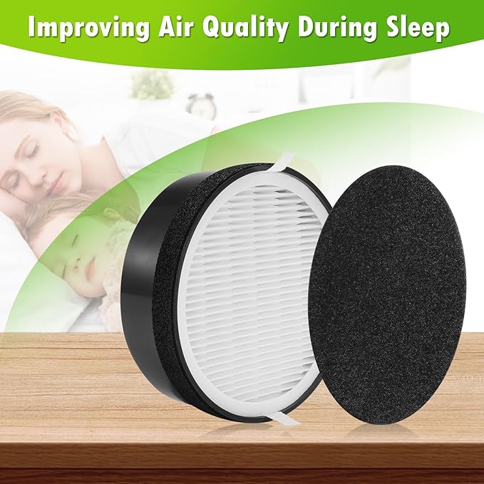 DerBlue 4 PACK Replacement Filter Compatible with LEVOIT LV-H-132 Air Puri-fier,Activated Carbon Filters Set,Part # LV-H-132-RF