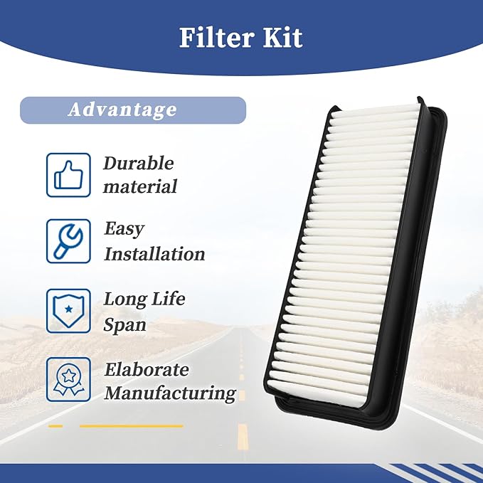 Filter Kit T1855-71600 Compatible with Kubota Tractor, Replace T185571600, PA30252, SC80067, SC 80067; 6A671-75090 014520-0804