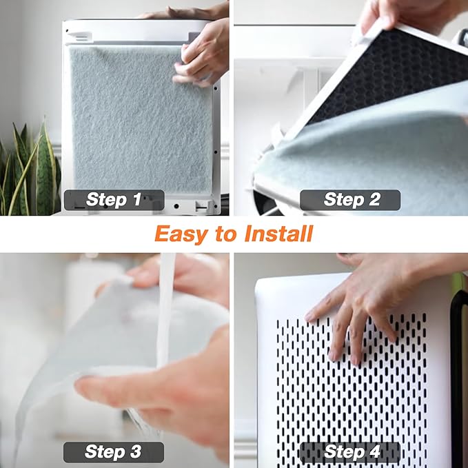 Vital 100 Vital 100-RF True Replacement Filter 2Pack by Blutoget - Fit for LEVOIT Vital 100 Air Purifier, 3-in-1 H13 and High-Efficiency Activated Carbon Filtration System - Replace Vital 100-RF