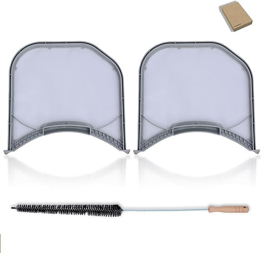 2-Pack Lint Filter Stainless Steel Mesh Screen Replacement for LG DLE3500W00 DLGX4271W DLEX3500W DLEX3700W DLEX4000W Dryer