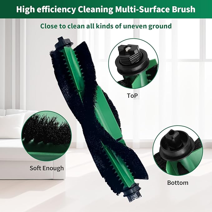 Replacement Parts compatible with iRobot Roomba Essential Series Y0140 Y0110 Y0112 Robot Vacuum Cleaner, Accessrioes inclue 2 Main Brush, 4 Mop Pad，6 Hepa Filter, 8 Side Brush