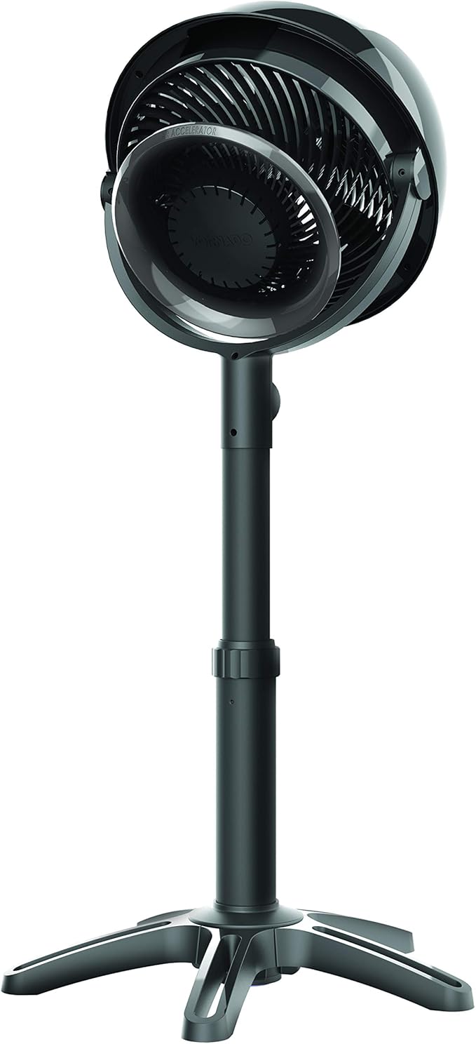 Vornado 7803 Large Pedestal Whole Room Air Circulator Fan with Adjustable Height, 3 Speed Settings, Removable Grill for Cleaning, Black