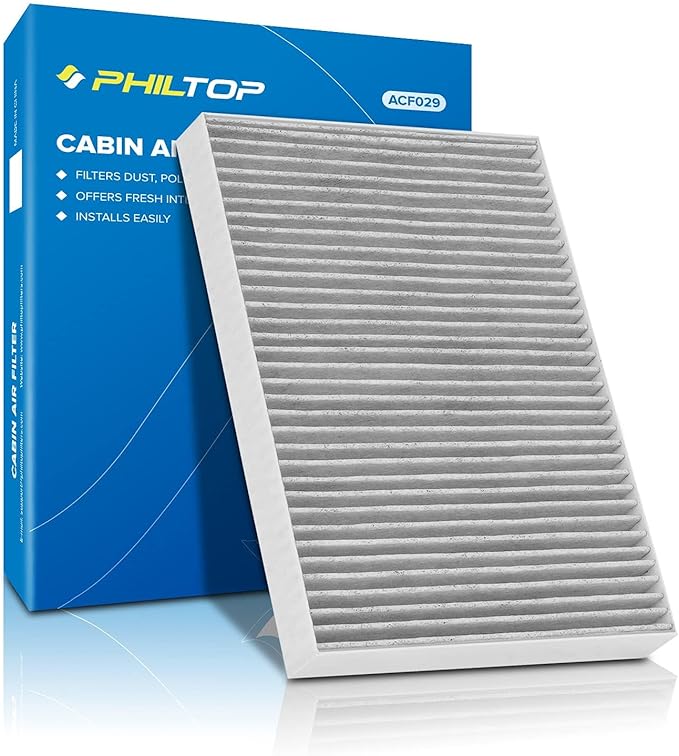 PHILTOP Cabin Air Filter, Replacement for CF11668, Challenger, Charger, 300, Premium ACF029 Cabin Filter with Activated Carbon Filter