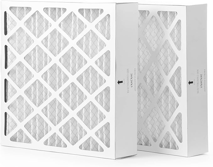 Filters Fast Compatible Replacement for Honeywell 20x25x5 Air Filter MERV 13 FC100A1037 Pleated AC Furnace Air Conditioner Filters Actual Size: 19.87 x 24.875 x 4.375, 2-Pack