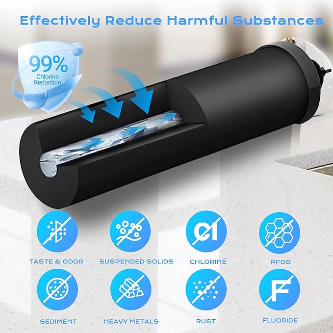 NSF/ANSI 42&372 Certified Water Filter，Gravity Water Filter Replacement for Berkey® BB9-2® Black Purification Elements and Berkey® Gravity Filter System, 4 Pack