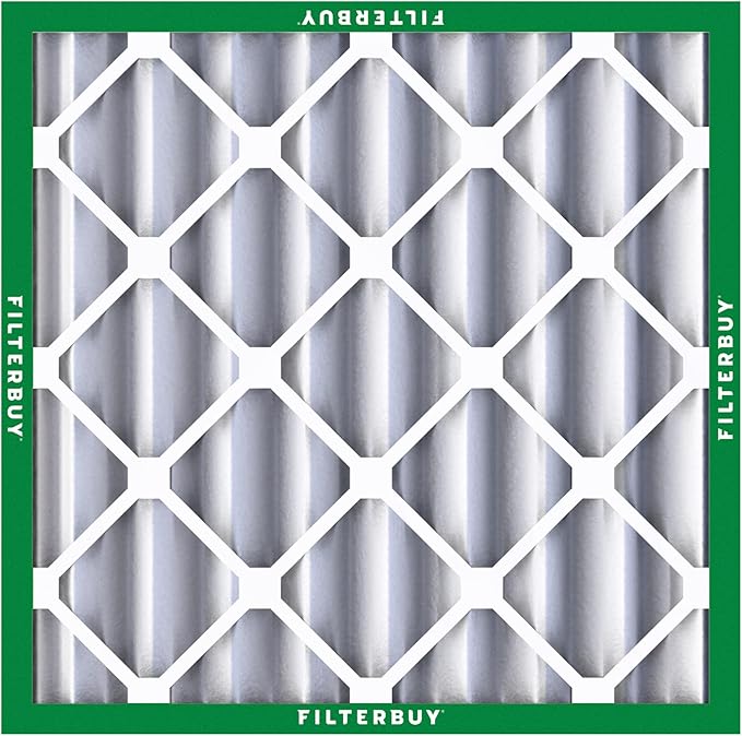 Filterbuy 20x20x4 Air Filter MERV 8 (MPR 700) Dust Defense Replacement (4-Pack), Electrostatic Pleated HVAC AC Furnace Filters, Made in USA (Actual Size: 19.50 x 19.50 x 3.63)