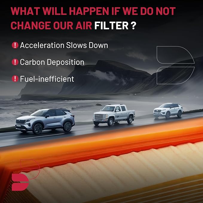 BDFHYK CA10997 Engine Air Filter Compatible with Ford Fiesta 2011-2019, L3 1.0L, 1.6L L4, Replace# 8V21-9601AA