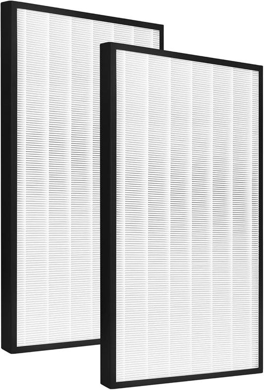 2 Pack HE601 Filter Replacement Compatible with Shark Air-Purifier 6 Fan Models HE601 & HE602