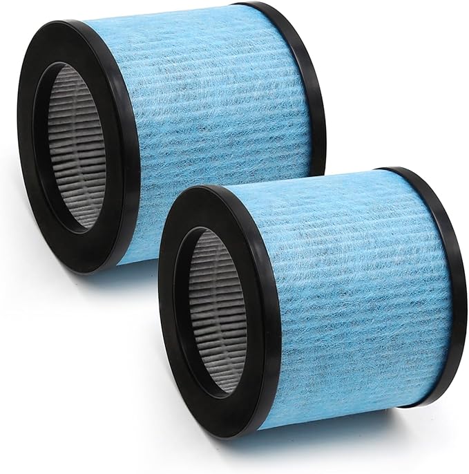 TPAP002 HEPA Filter Replacement for TOPPIN TPAP002 Air Purifier Comfy Air C1, H13 HEPA Type and Activated Carbon Pre-Filter, TPFF002, 2-Pack