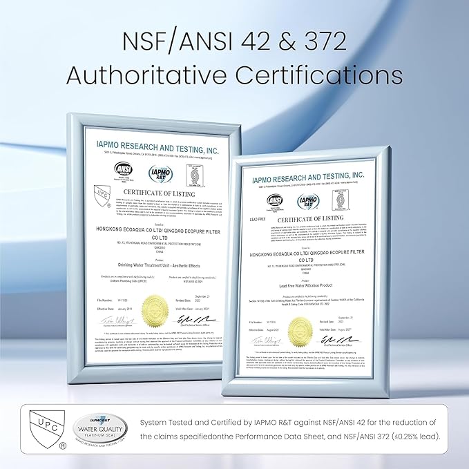 [Alkaline] Waterdrop Water Filter for Sink Faucet, NSF/ANSI 42 Certified Countertop Water Filter System, 5-Stage Stainless Steel Faucet, 8000 Gallons, Reduces 99% Chlorine, WD-CTF-03(1 Filter)