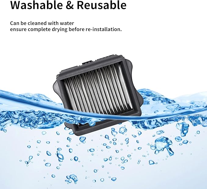 keluke Vacuum Filter Replacement Compatible with Tineco iFloor 3, Floor ONE S3 & Floor ONE S5, Floor ONE S5 Pro Cordless Vacuum Cleaner, 4 Pack Replacement Filters