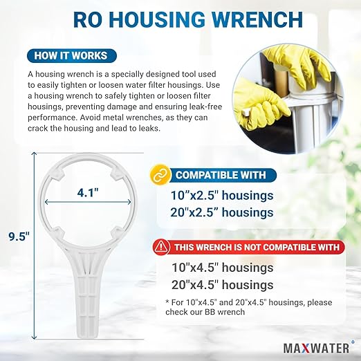 Max Water 3 Stage (Good for City Water) 10 inch Standard Water Filtration System for Whole House - Sediment + GAC + CTO Post Carbon - ¾ Inlet/Outlet - Model : WH-SC2