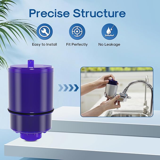 ICEPURE Faucet Water Filter Replacement for Pur® Plus RF9999® FM-2500V, FM-3700, RF3375, PFM400H PFM450S PFM150W PFM350V PUR-0A1 FM2500V FM-3700 for All PUR Faucet Filtration Systems, 3PACK